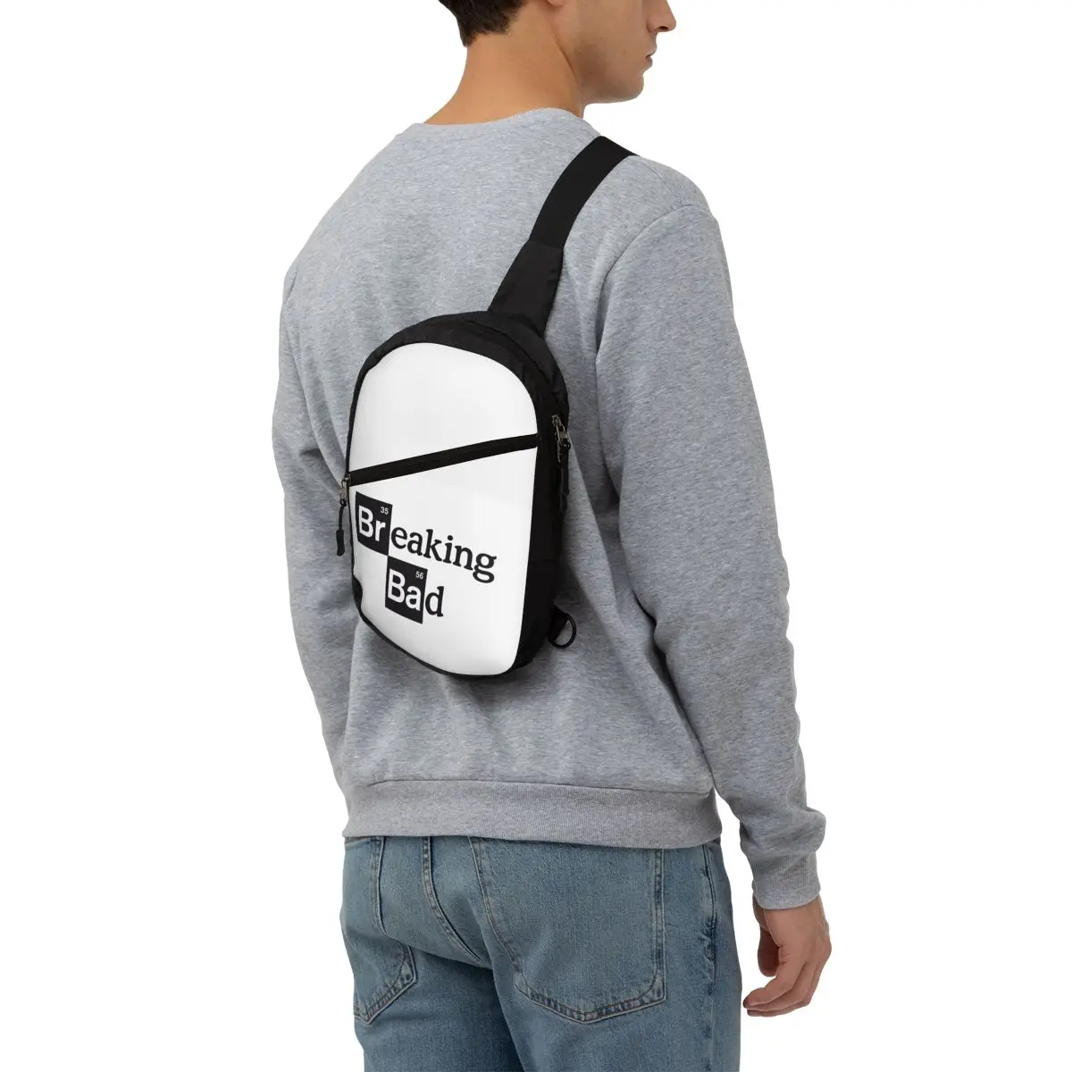 Cool Breaking Bad Logo Sling Bag per viaggi escursionismo uomo TV Show Heisenberg Crossbody Chest zaino spalla Daypack