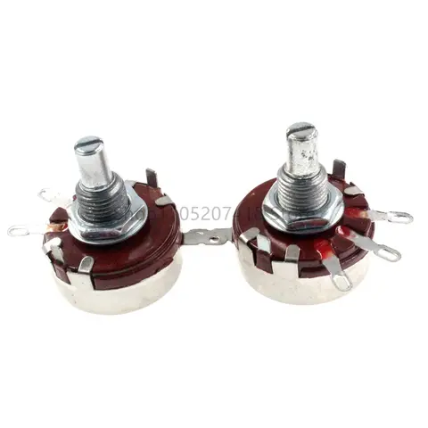10PCS/Lot WTH118-1A 2W 470R 560R 680R 1K 2.2K 4.7K 10K 22K 47K 100K 470K 1M Ohm  Carbon single coil potentiometer WTH (118)