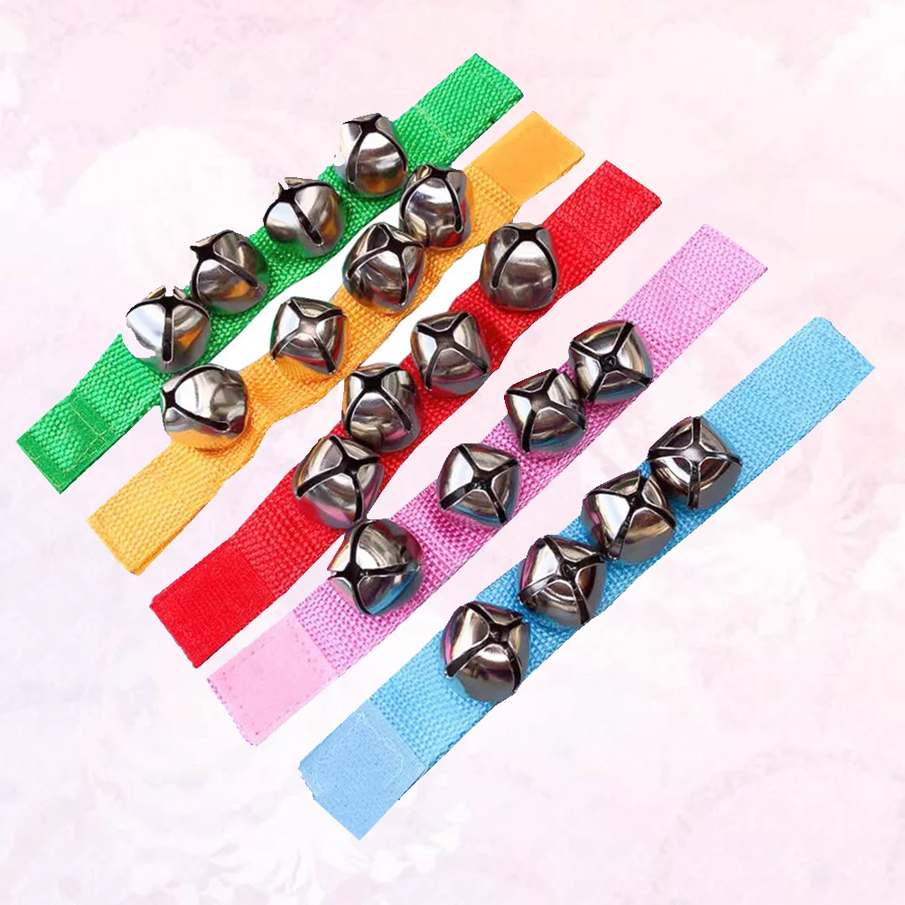 10 pulseras de sonajero para niños pequeños, pulseras ligeras con campana para niños, uso seguro y duradero, ideal para actuaciones y juegos