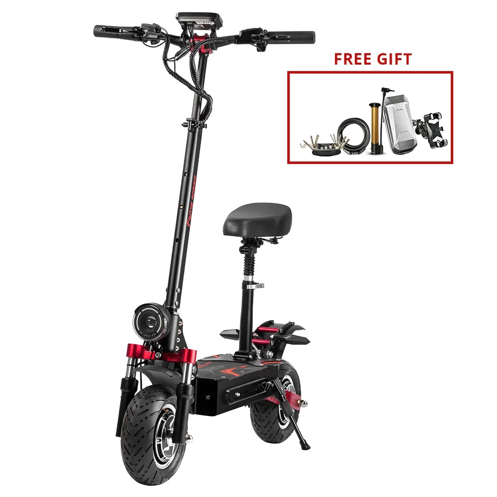 EU 2024 NEW Q7 Pro Max Electric Scooter 3200W 52V 28AH Battery Dual Motor 10-inch 70km/h Max Speed Max Range 110KM LCD Display