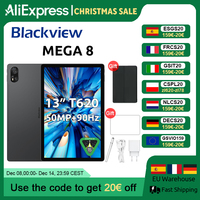 【World premiere】Blackview MEGA 8 Tablet 13 inch FHD+ 90Hz Display 11000mAh AI Android 15 50MP Camera 4 BOX Speakers 4G Pad PC