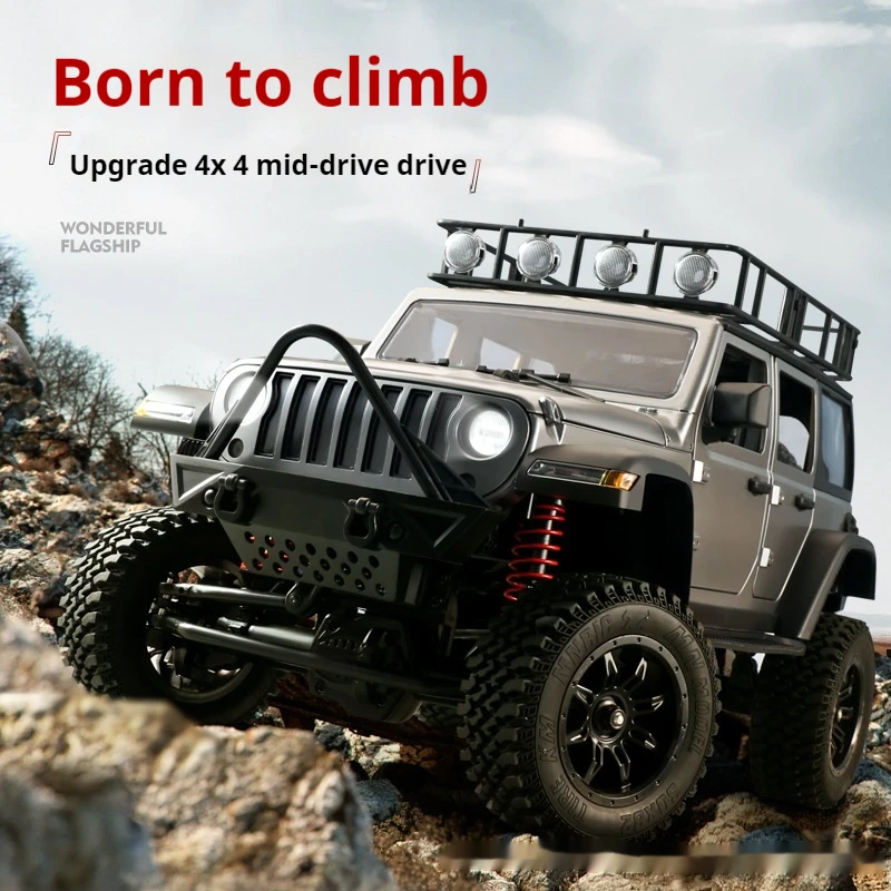 Mn-128 1:12 Rc Off-Road Climbing Car 2.4g 4wd Climbing Buggy With Led Light All Terrain Off-Road Truck Toys Climbing Truck Gifts