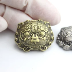 5pc Conchos Metal Buttons Nail Rivet With Bead Decoration Leathercraft Bag Snap Fastener Leather Sewing Accessories