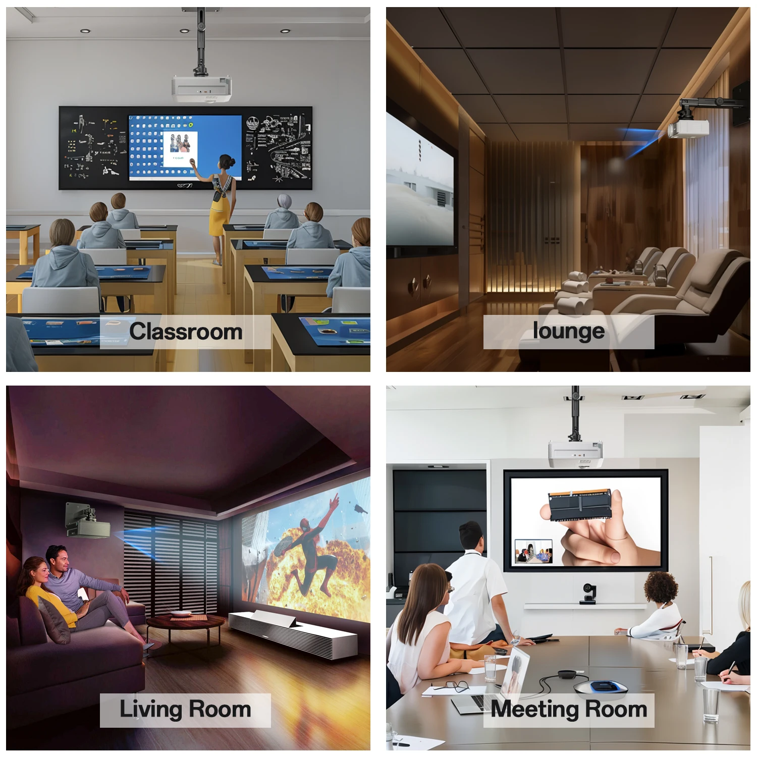 Perfect Projector Lifting Ceiling Installation Retractable Bracket Ceiling Down Projector Installation Adjustable Universal