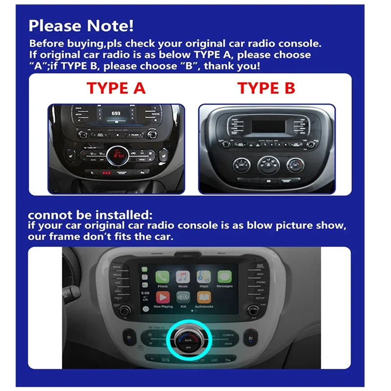 12.3 Inch Android 13 For Kia Soul 2 PS 2013 - 2019 Car Radio Multimedia Video Player Navigation GPS Android Auto Carplay Stereo