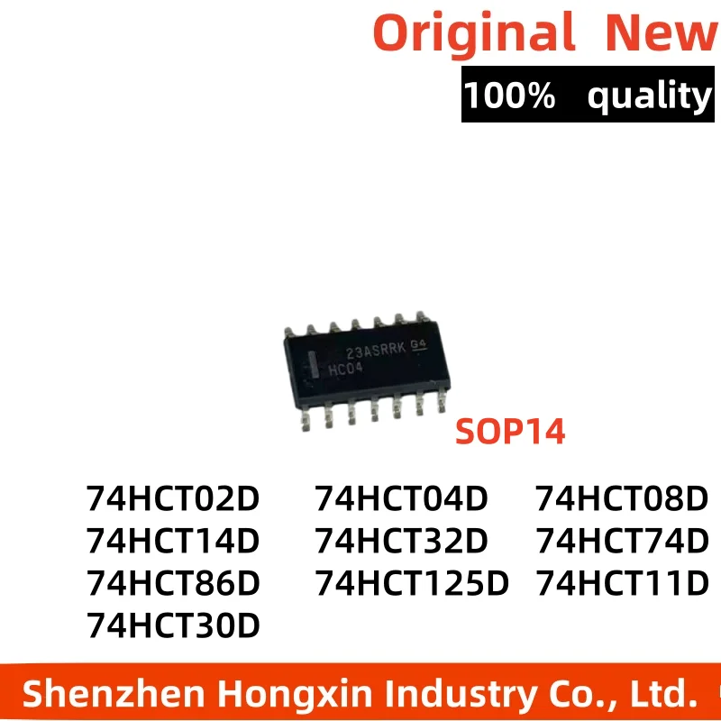 10 pieces of SN 74HCT02 04 08 11 14 30 32 74 86 125 D DR SMT SOP14 six channel reverse logic chip