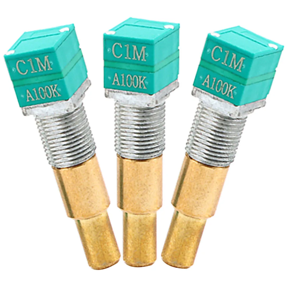 

3 Pcs Guitar Potentiometer Volume Control Electric Parts and Hardware Repair Light Green