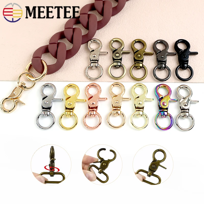 

5/10/20Pcs 13mm Metal Buckles Swivel Lobster Clasp Bag Strap Trigger Snap Hook Dog Collar Hangbag Keychain Carabiner Clips Craft