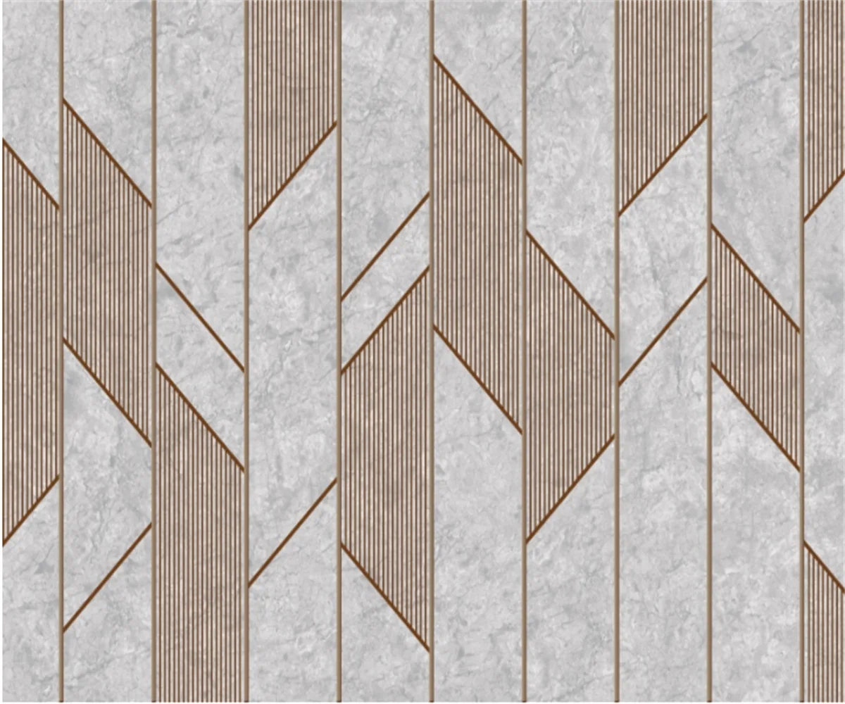 Custom Mural Modern Simple Geometric Plank Lines Abstract Creative Bedroom Living Room Background Wall Decoration Wallpaper