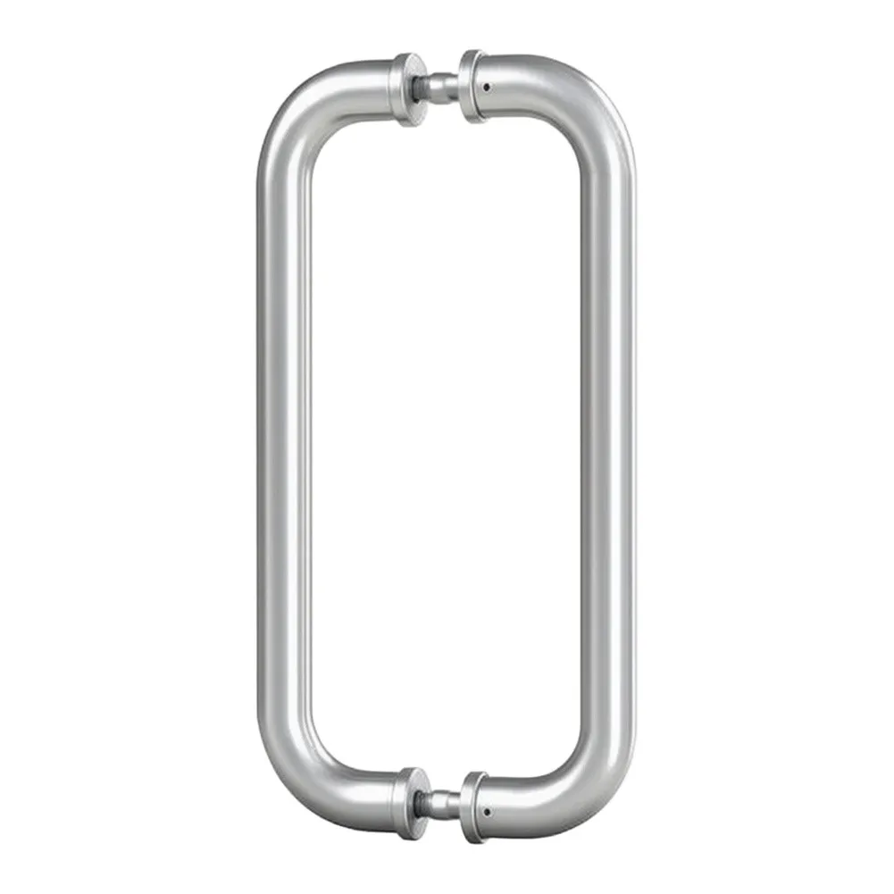 304 Grade Stainless Steel Door Handle 12 x 1 Inch for Barn Doors Sliding Doors Garage Doors Hole Center 11 Inch