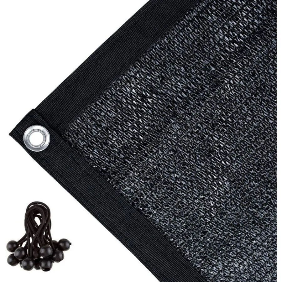 

Сетка для затенения 16x12 футов, 70% степень защиты от солнца, для улицы, патио, балкона и сада, высокоплотная защитная сетка от солнца