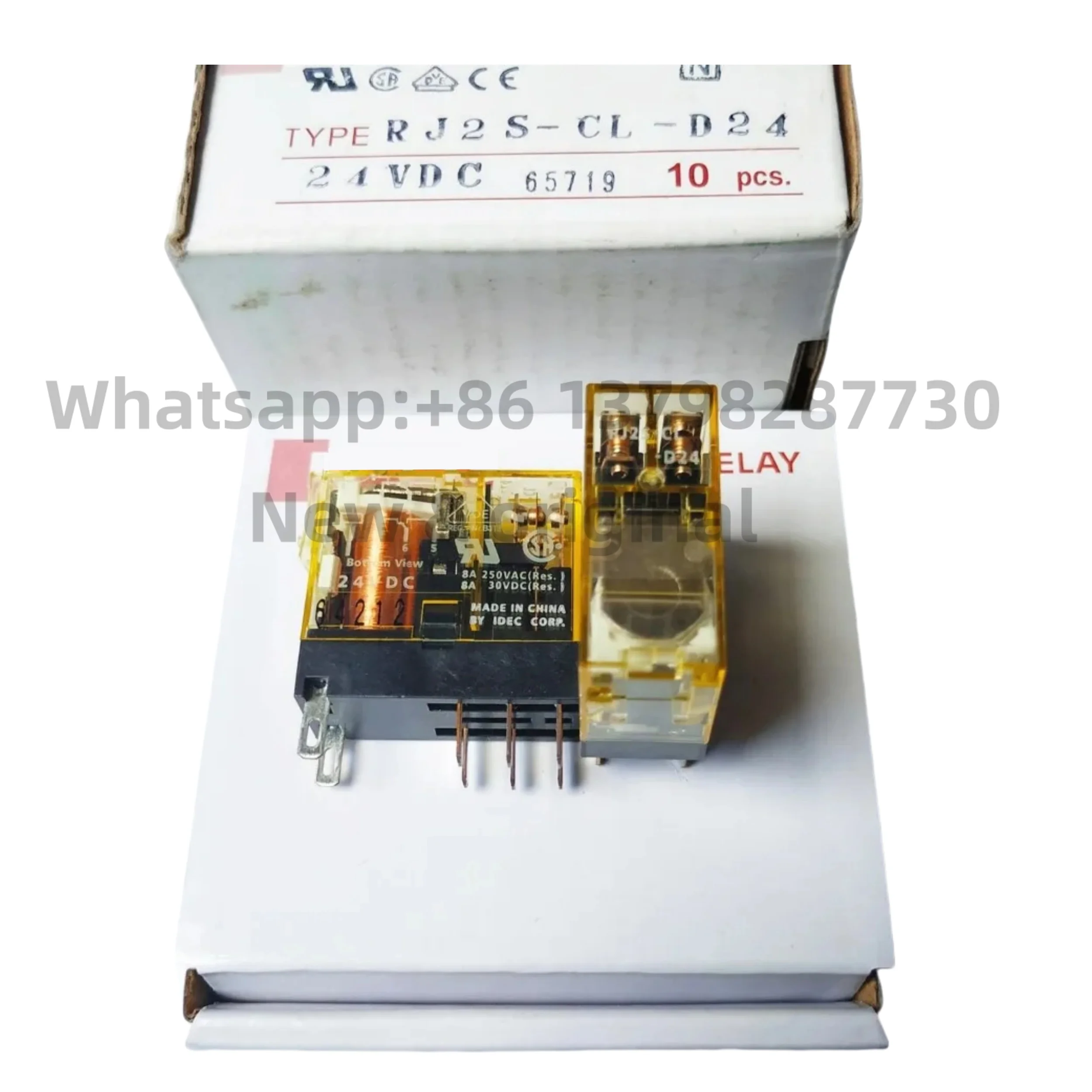 New original Small intermediate relay RJ2S-CL-D24V 24VDC small 8-pin Ginger