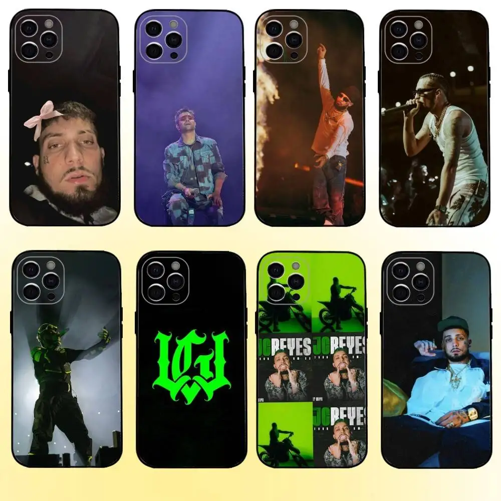 Funda de teléfono Jc Reyes Tour 2025 para iPhone17,16,15,14,13,12,11 Plus,Pro Max, funda negra suave
