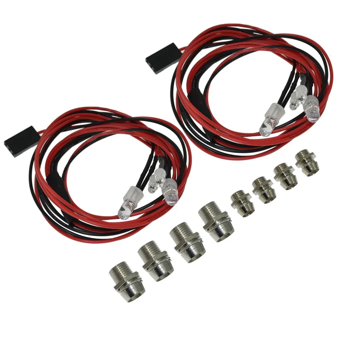 RC LED Lights Headlights Taillight Kit for 1/10 1/8 Scale RC Crawler Car Monster Truck Tank Off-Road Buggy RC4WD HSP Axial SCX10