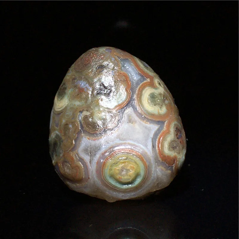 

Natural Alashan Gobi Agate Eye Stone Beautiful Energy Rough Bead Boutique Mongolian Original Colors And Shape for Jewelry Making