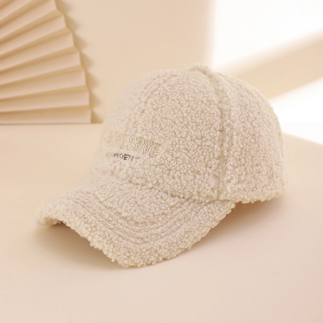 Gestickte, mit Buchstaben besetzte, warme Herbst- und Wintergröße, gesichtsfreundlich, vielseitig einsetzbar für Kinder, Unisex-Baseballkappe