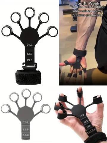 5-Finger Trainer Silicone Wrist Grip Strengthener Hand Strength Recovery for Fingers Therapy & Vein Circulation Improvement