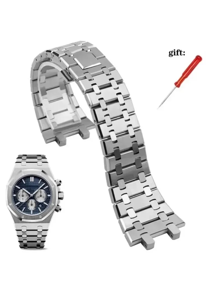 904 Massives Edelstahl-Uhrenarmband für AP 15400 15703 AP ROYAL OAK Audemars Piguet Royal Oak Uhrenarmband 28mm 26mm Herrenarmband