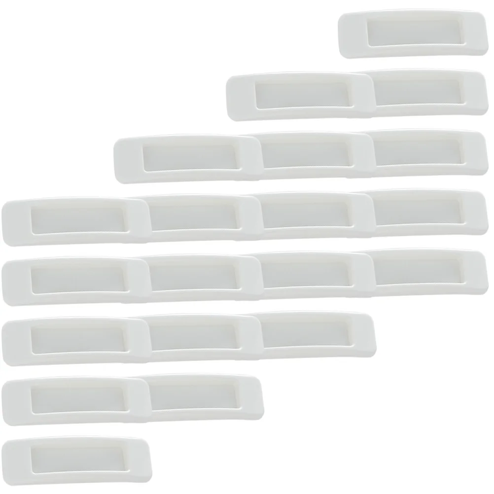 

20 Pcs Adhesive Cabinet Handles Stick On Door Pulls Self Adhesive Drawer Knobs White for Wardrobe Cupboard Sliding