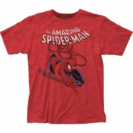 تي شيرت Miniso مرخص رسميًا بطباعة الرجل العنكبوت بأكمام قصيرة للرجال والنساء، قميص Y2K فضفاض غير رسمي للشارع