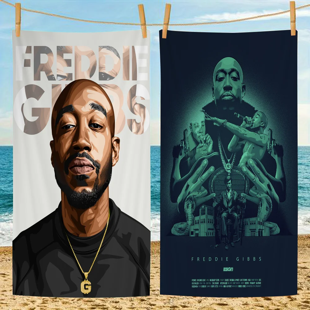 Rapper Freddie Gibbs Microfiber Beach Towel Absorbent Quick Dry Soft Yoga Swimming Resort Mountain Climbing Towel