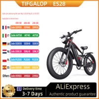 TIFGALOP ES28 Electric Bicycle 1000W Motor 48V18AH Top Speed 32mph Adult E- Bike 26'' Fat Tire Mountain Off road Electric Bike