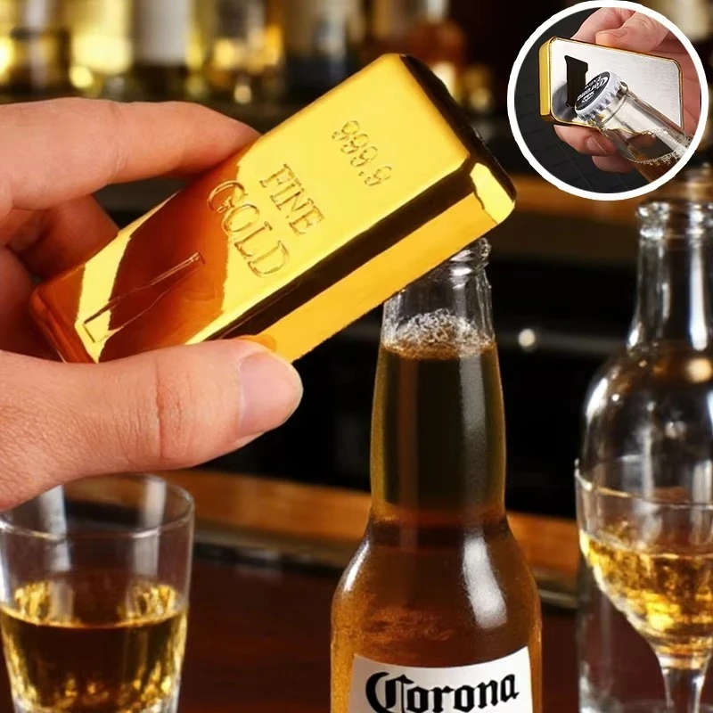 2026 New Plastic Fake Gold Bullion Simulated Golden Brick Fake Glittering Gold Bar Paperweight Door Stop Movie Prop Novelty Gift