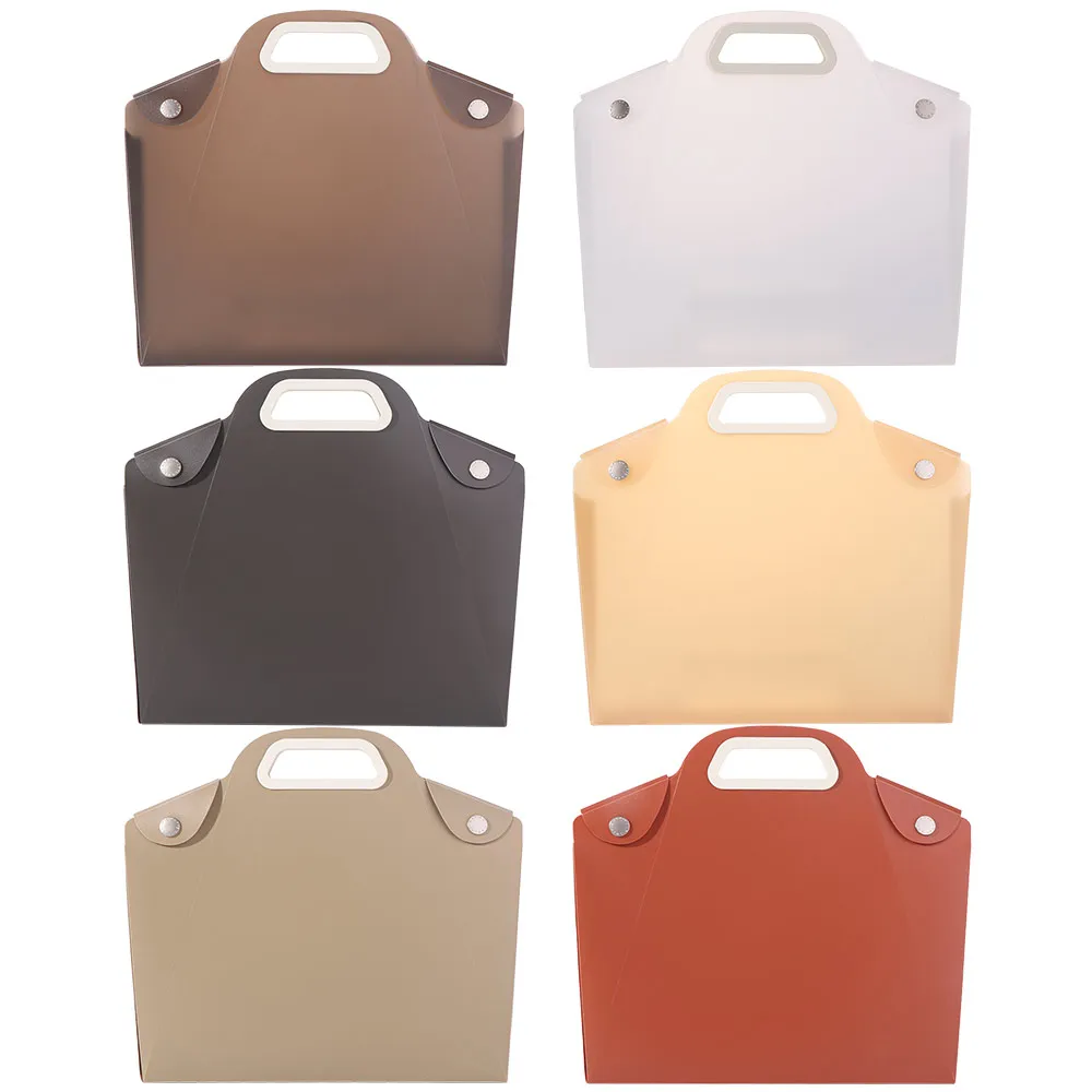 

Portable Organization Clear Project Folders Waterproof Reusable File Storage Bag Multicolor Hand-carrying Data Bags Test Paper