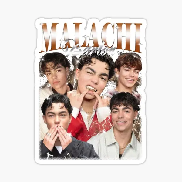 Vintage Malachi Barton Bootleg  5PCS Stickers for Cute Car Luggage Print Bumper Home Room Water Bottles Wall Laptop Decor  Funny