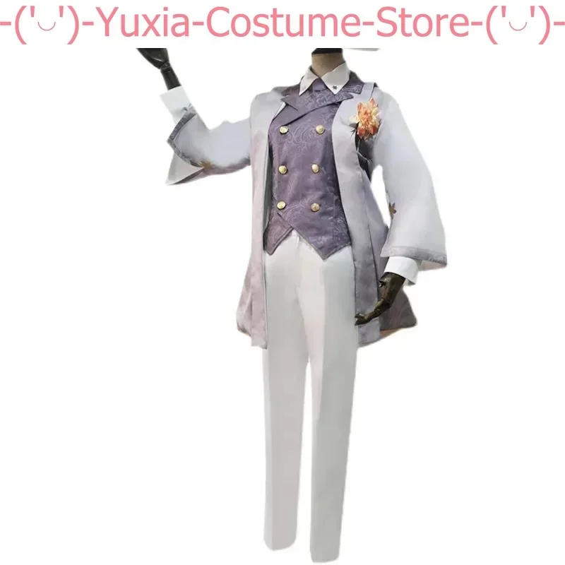 Game Identity V Professor of literature Magician Servais Le Roy Cosplay Costume Formal Suit Hallween Party Uniforms Custom Made