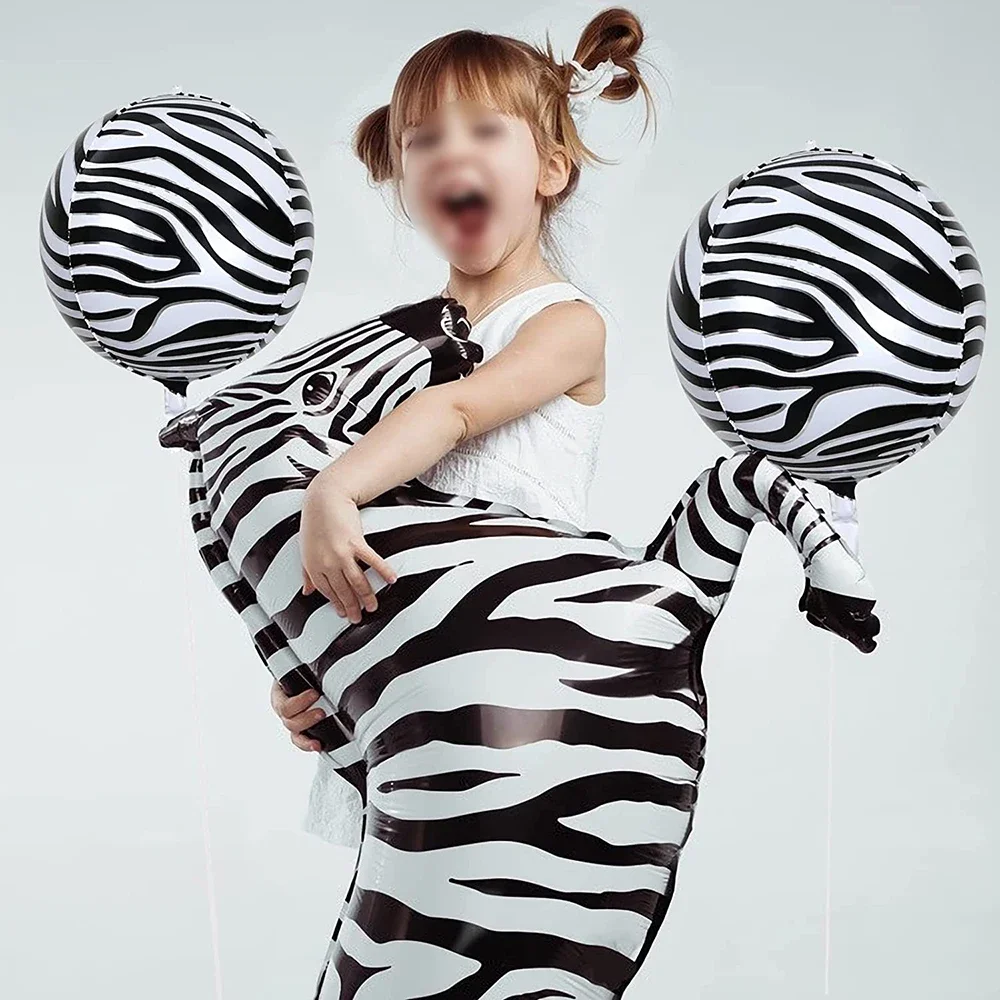 Dschungel Safari Geburtstag Dekore Folie Tier Ballon Salbei Grün Folie Geburtstag Nummer 0-9 Luftballons Kinder Safari Party liefert Gefälligkeiten – Detail 23