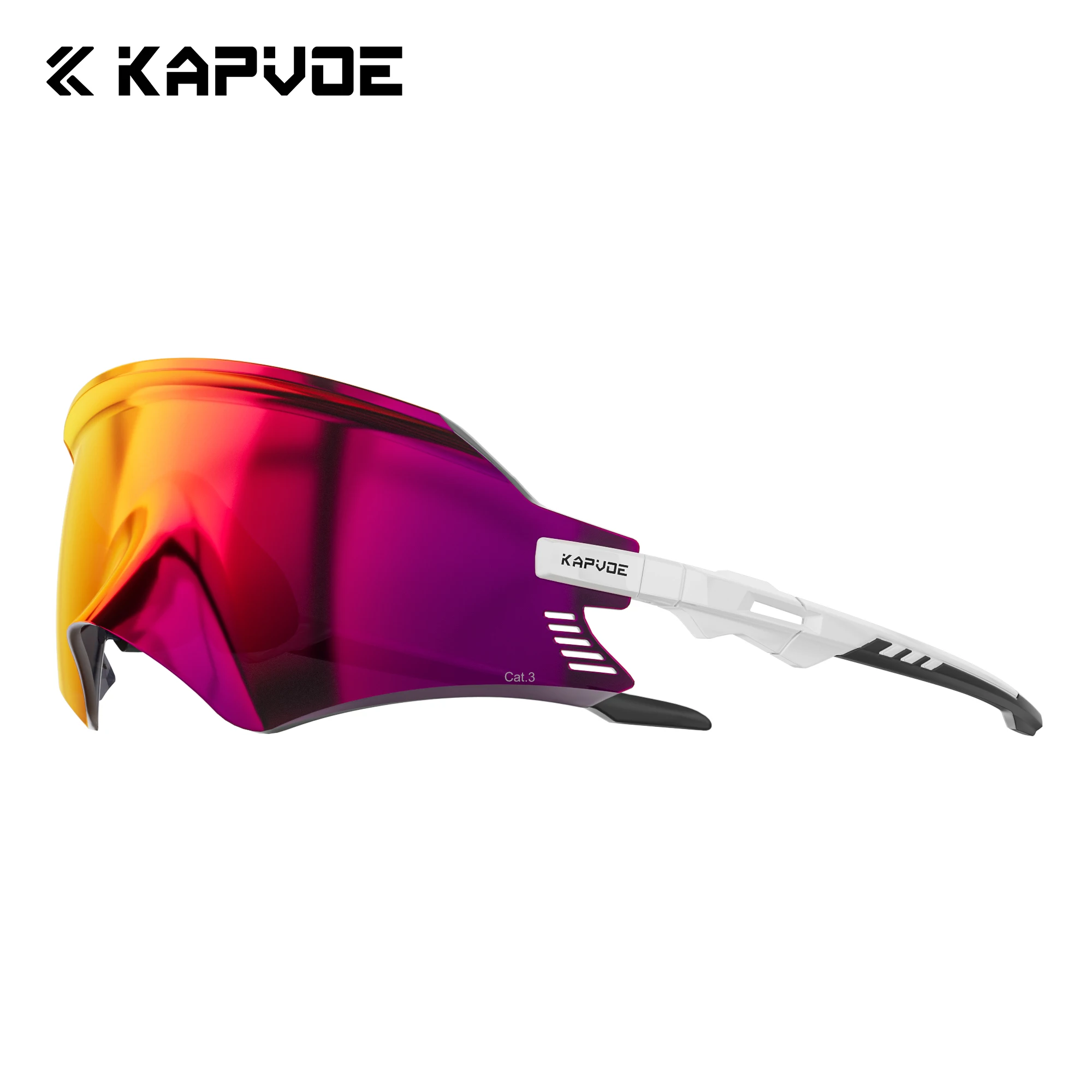 Kapvoe New Men's Cycling Sunglasses UV400 Road Bike Glasses Hiking Eyewear Sports Outdoor Goggles Fashion Running Glasses 2026