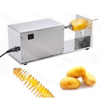 Electric Stainless Steel Potato Tower Machine: Commercial/Household Quick Slicer