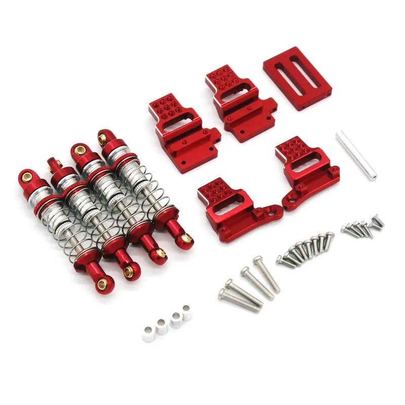 Metallzubehör: JJRC, C8801, C8809, AX-8560, TRX4M, 1/18 Stoßdämpfer + Stoßdämpferrahmenteile für ferngesteuerte Autos