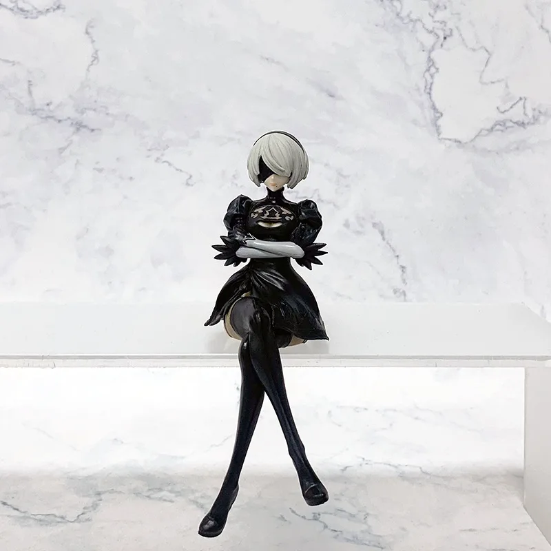 Novos figuras de anime Nier: Automata Yorha No. 2 Estátua de Pvc Modelo 15cm Coleção de Mesa Ornamento Brinquedos Presentes para Festival das Crianças