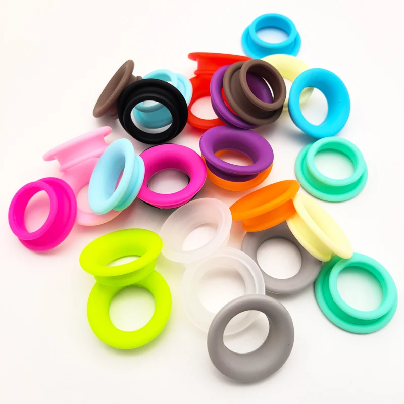 Soft silicone ring, pet scissors accessory, finger protection , 60 pieces mixed color , anti-slip soft and comfortable