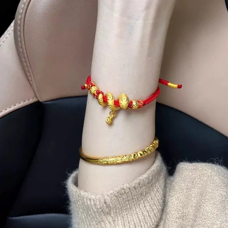 Jahr der Schlange Tier Glück Armband Licht Luxus Gold Sternzeichen Schlange Armband Weibliche Retro Temperament Neue Auspicious Hand Seil