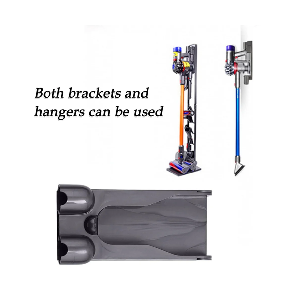 Braket Penyimpanan untuk V11//V15/SV15/SV16/SV22 Rak Ekstensi Penyimpanan Ujung Kepala Sikat Penyedot Debu + Dudukan Pengisi Daya-HIM