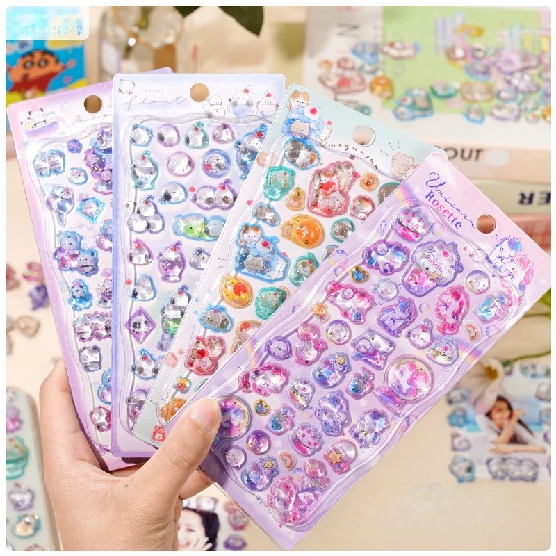 

Kawaii мультфильм 3D рельефный скрапбук журнал наклейка DIY Декор милые животные канцелярские принадлежности наклейка чехол для телефона гитара наклейка для ноутбука подарок