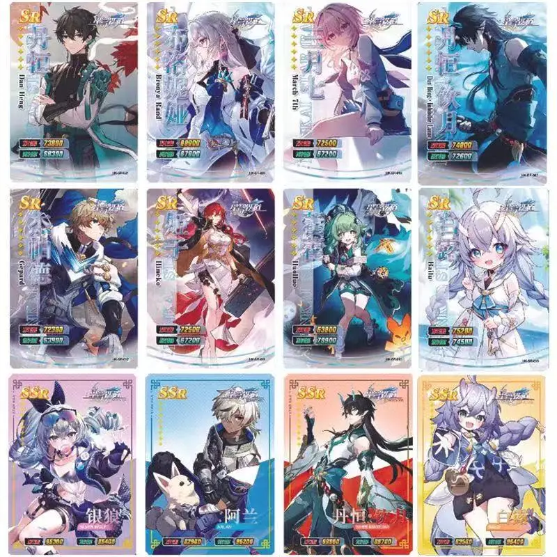 Honkai Star Rail Card Zeldzame verzamelkaarten Game Genshin Impact Honkai Star Railway Anime Merchandise Verzamel festivalgeschenken