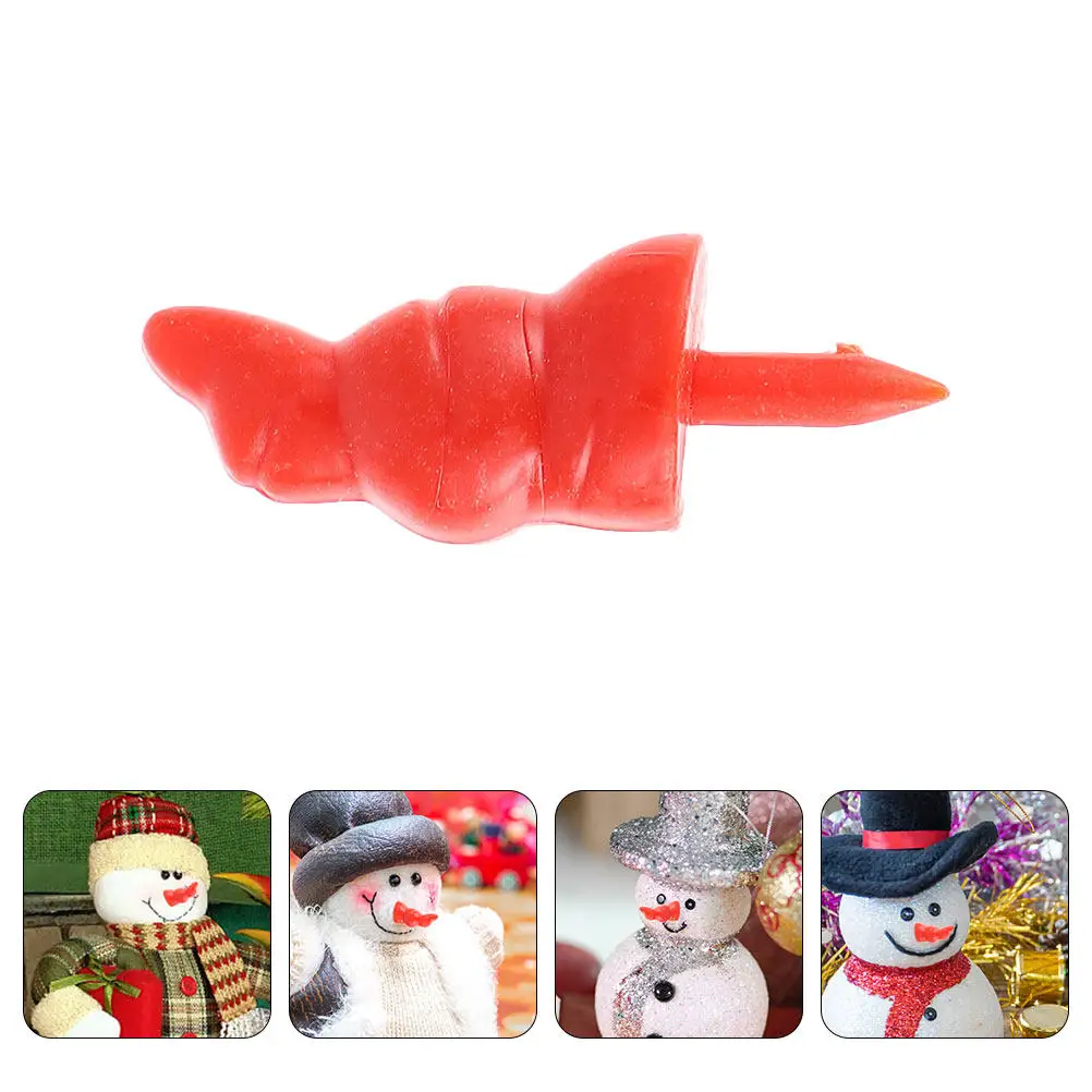 150Pcs Plastic Noses For Christmas Crafts Xmas Crafts Supplies Triangle Small Snowman Making Accessories Mini