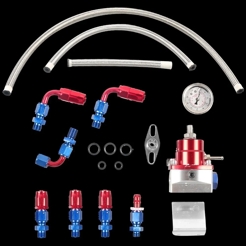 Für 7MGTE MKIII mit Schlauchleitungsanschlüssen, Ölstärke 100 psi, universell verstellbar, FPR AN6 Fitting, EFI-Kraftstoffdruckregler – Detail 6