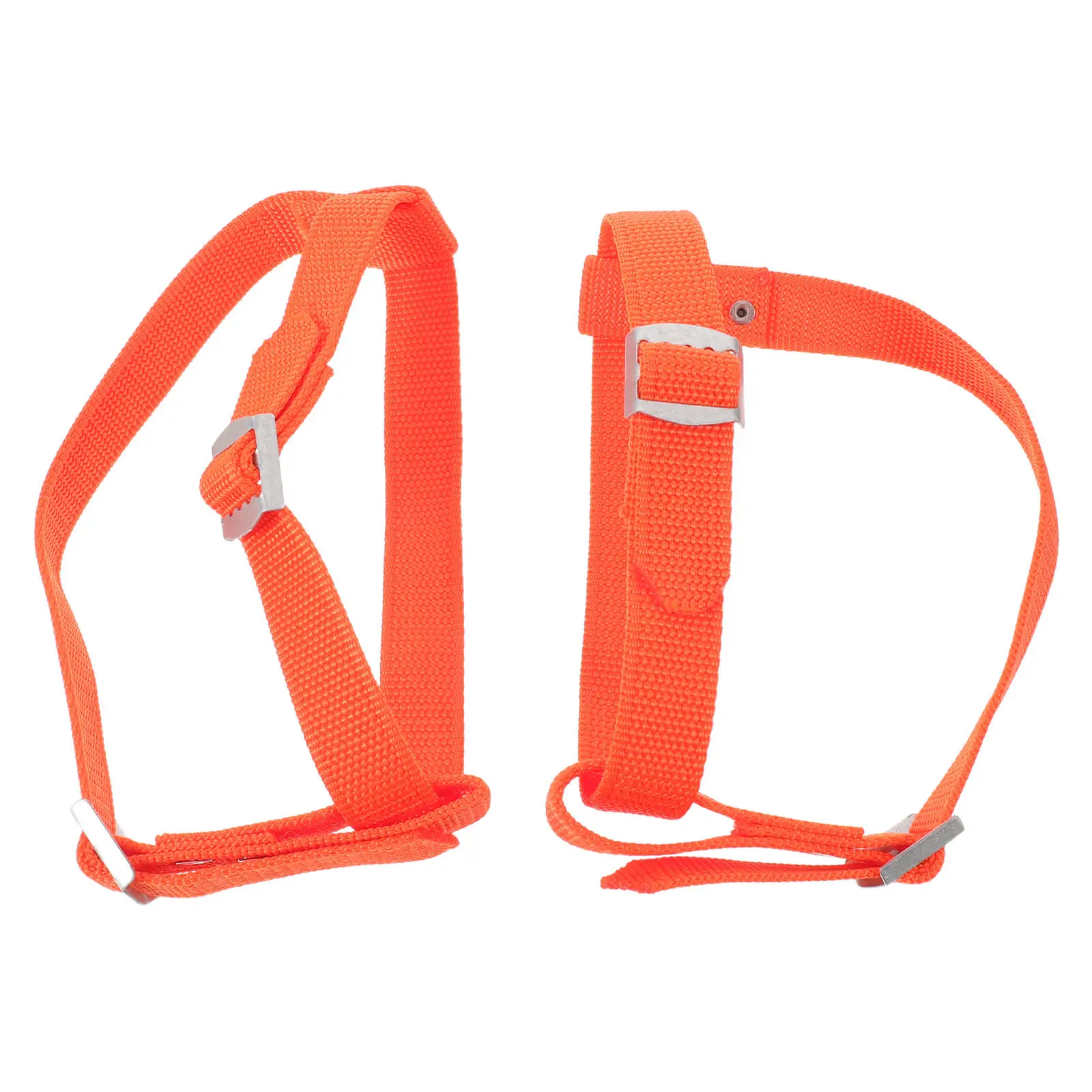 1Pair Lineman Adjustable Leg Strap Climbing Pole Heel Safety Straps Electrician Climbing Foot Stability Gear Walking Pole Loops