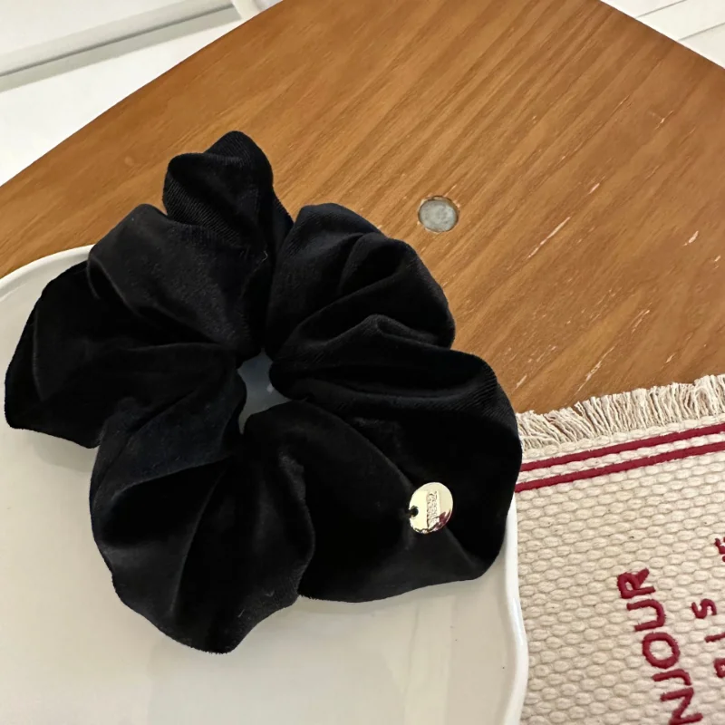 Xiaojin-Tabletas con textura de terciopelo, Anillo para el cabello, tocado, nuevo, Anillo para el cabello, accesorios para el cabello, cuerda para