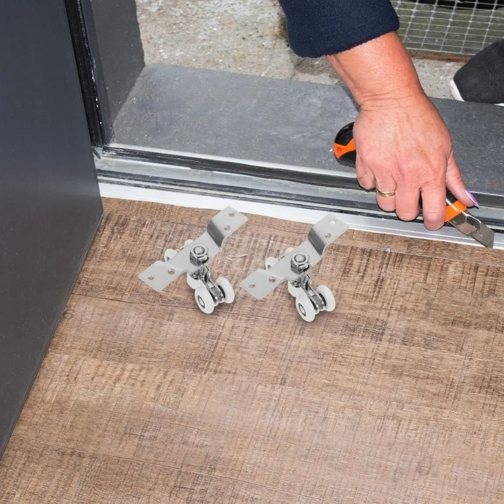 

Stainless Steel Sliding Door Hanging Wheel Thickened Silent Roller Sliding Door Pulley Weatherproof High Load-Bearing