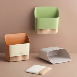 Self-designed Small Broom and Trash Can Set, Desktop Mini Small Cleaning Brush Storage Set Broom and Dustpan Set