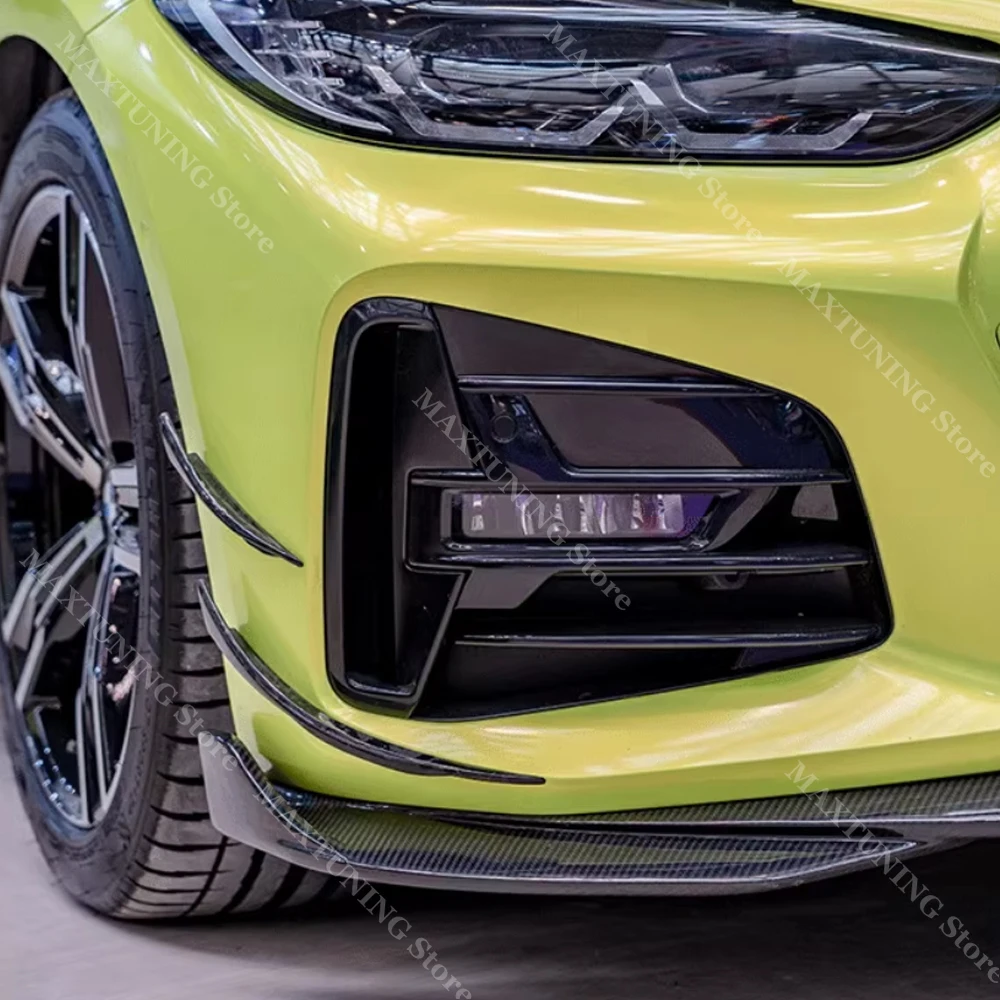 ل BMW 4 سلسلة G22 G23 المصد الأمامي الجانب Canard الفاصل 420i 430i M440i M440d 2020-2024 ايرو عدة أجنحة الكسوة المفسد طقم الجسم
