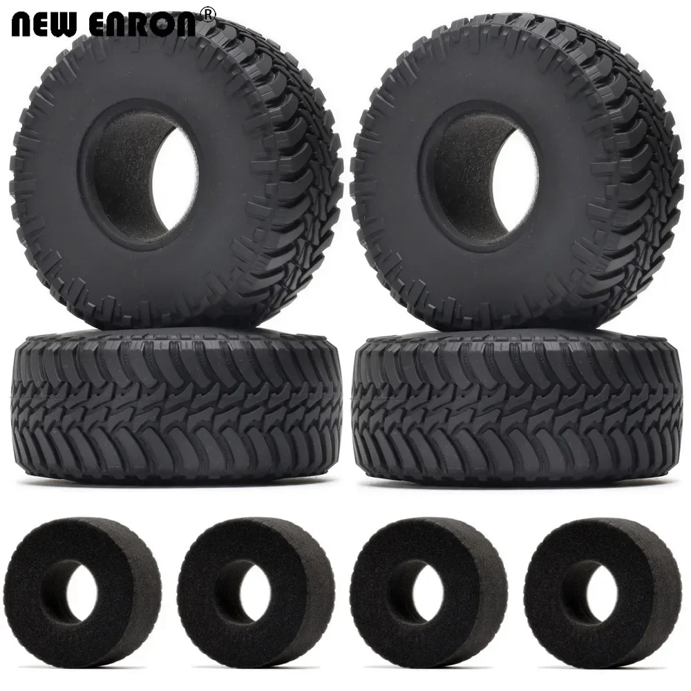 NEW ENRON Rubber 130mm Tyre Tires 2.2 inch for 1/10 RC BEADLOCK Rock Crawler Axial SCX10 II YETI Traxxas TRX-4 KM2 RR10