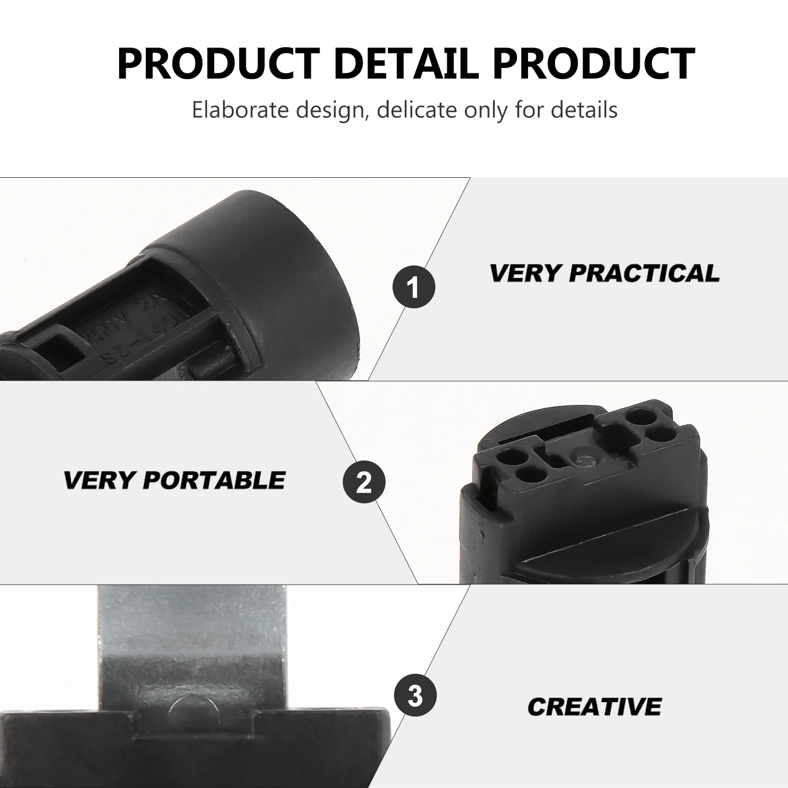 Base de luz E14, estilo portalámparas, materiales de alta calidad, fácil instalación, adecuado para varios tipos de accesorios, 10 Uds.
