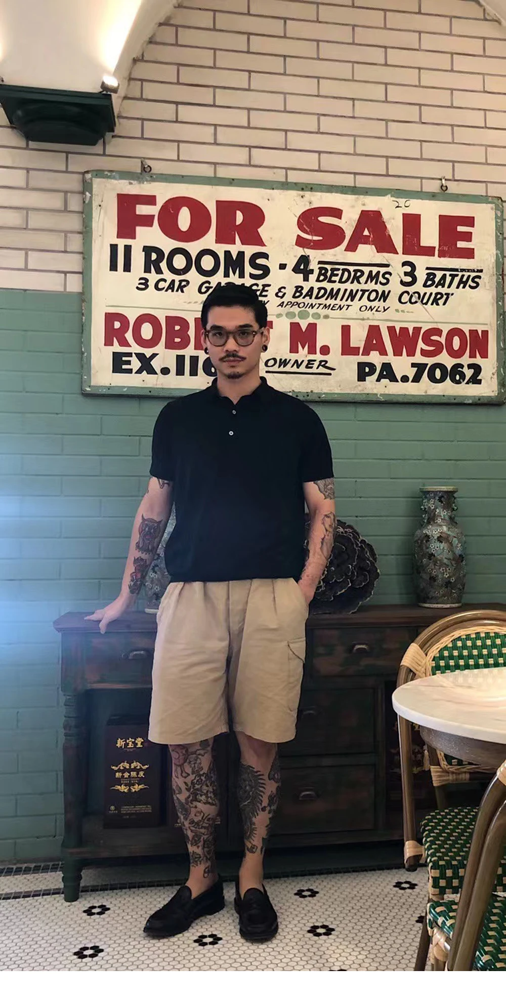 

Рубашка-поло мужская хлопковая трикотажная с короткими рукавами